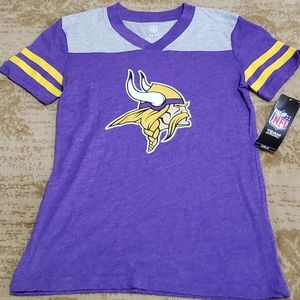 (5/$20)NWT Girls NFL Minnesota Vikings Shirt